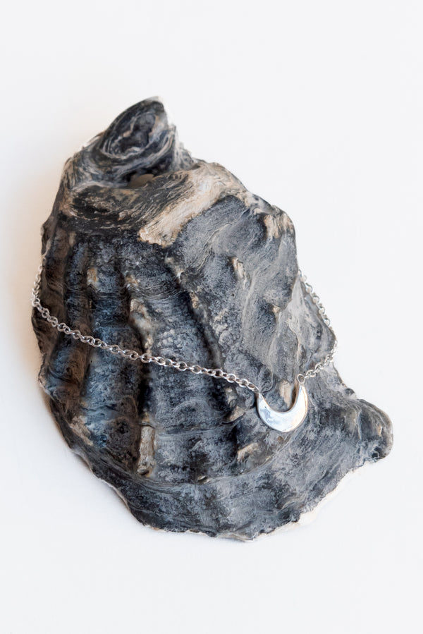 Moon + Arrow Celestial Silver Crescent Bracelet