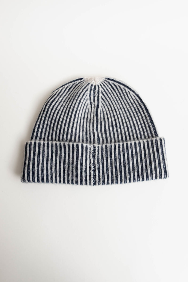 Oats & Rice Seafarer Cashmere Ribbed Beanie