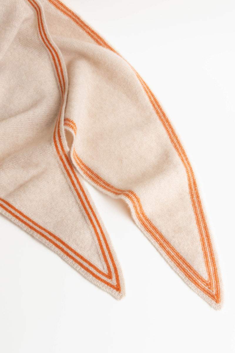 Oats & Rice Bronte Spindle-shaped Knitted Cashmere Scarf