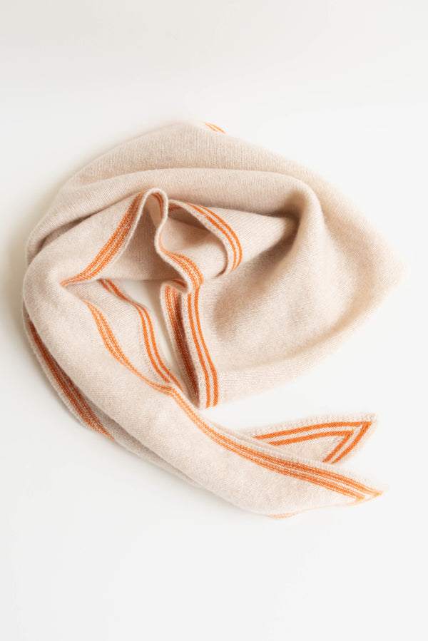 Oats & Rice Bronte Spindle-shaped Knitted Cashmere Scarf