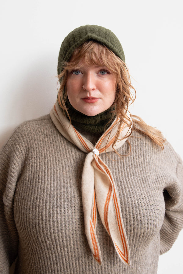 Oats & Rice Bronte Spindle-shaped Knitted Cashmere Scarf