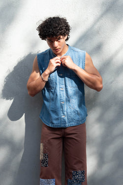 Ondo denim vest, crossroads