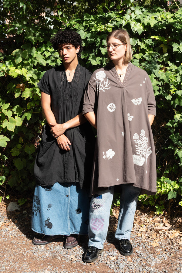 Ondo Gray Stamped Dress