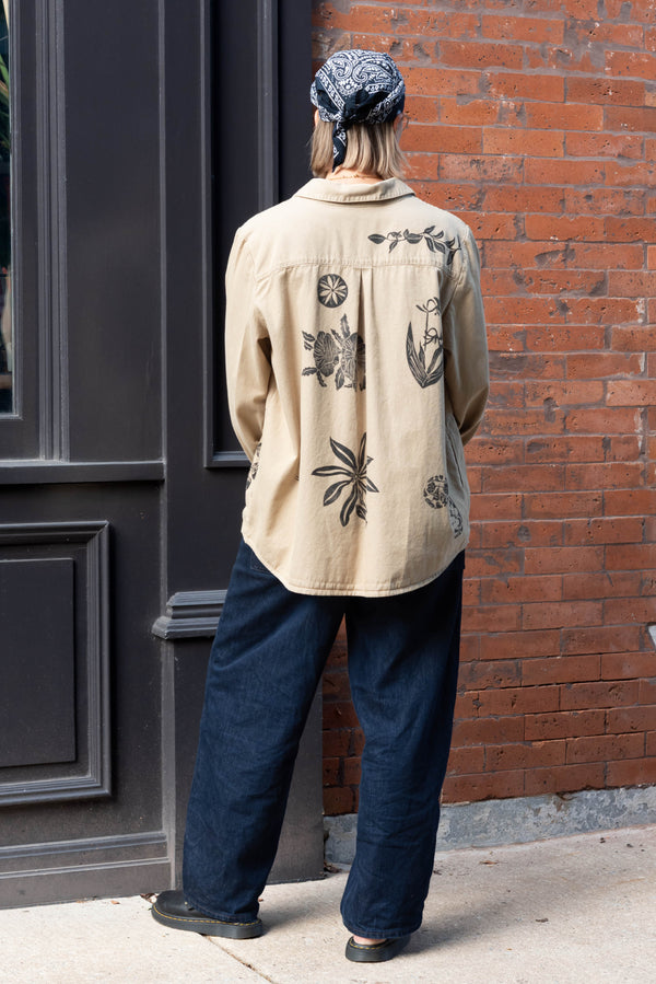 Ondo Tan Button Up