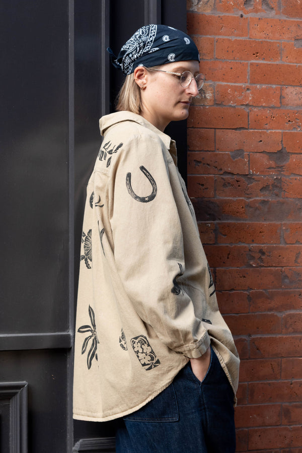 Ondo Tan Button Up