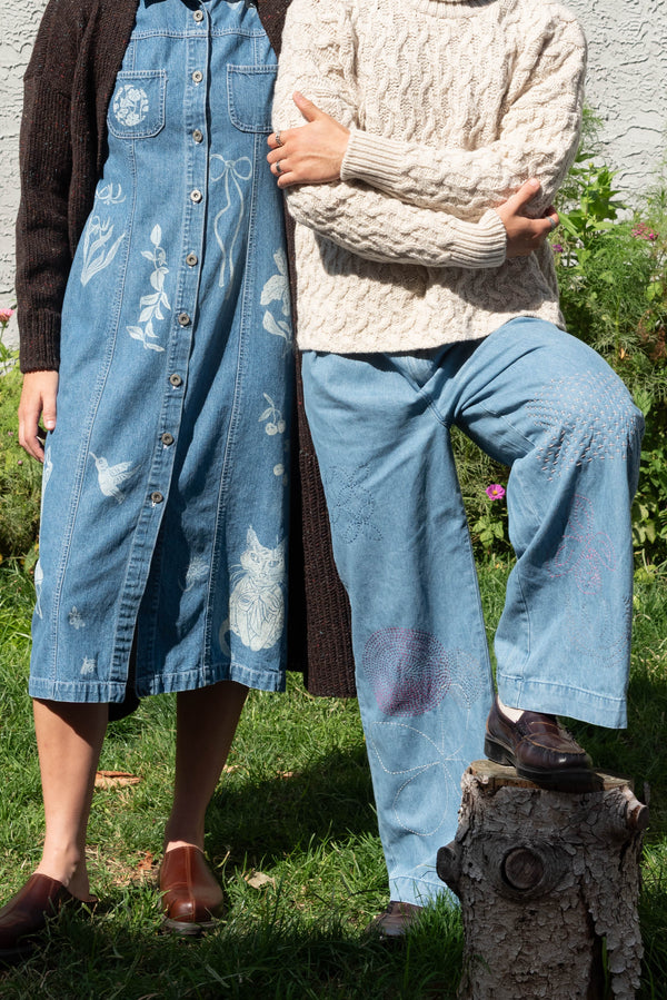 Ondo blue loose jeans