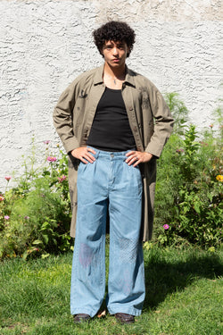 Ondo blue loose jeans