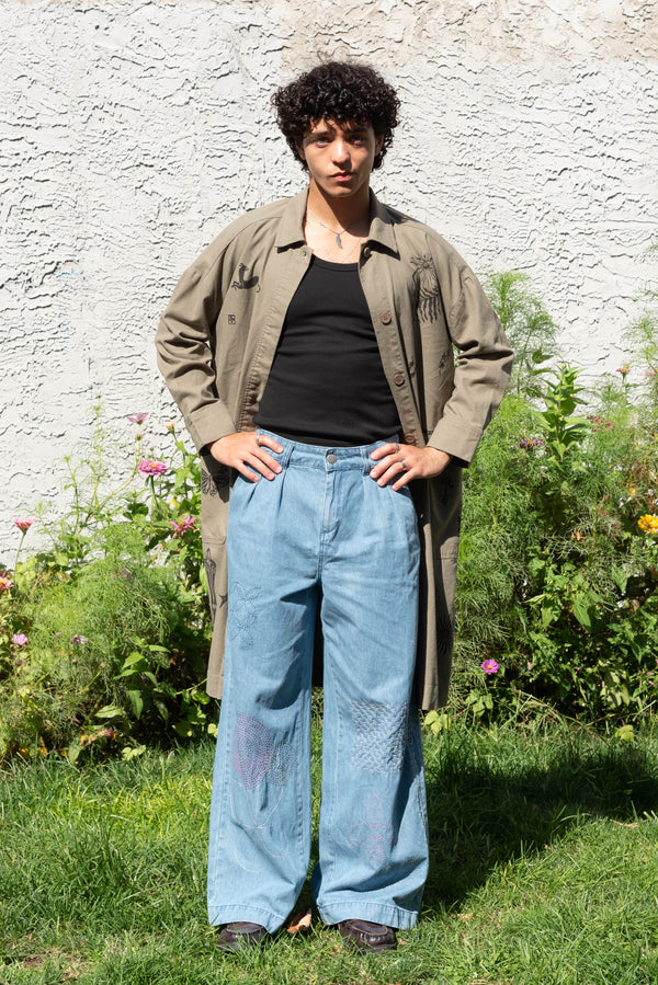 Ondo blue loose jeans