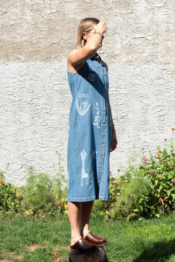 Ondo denim vest dress, sonoma