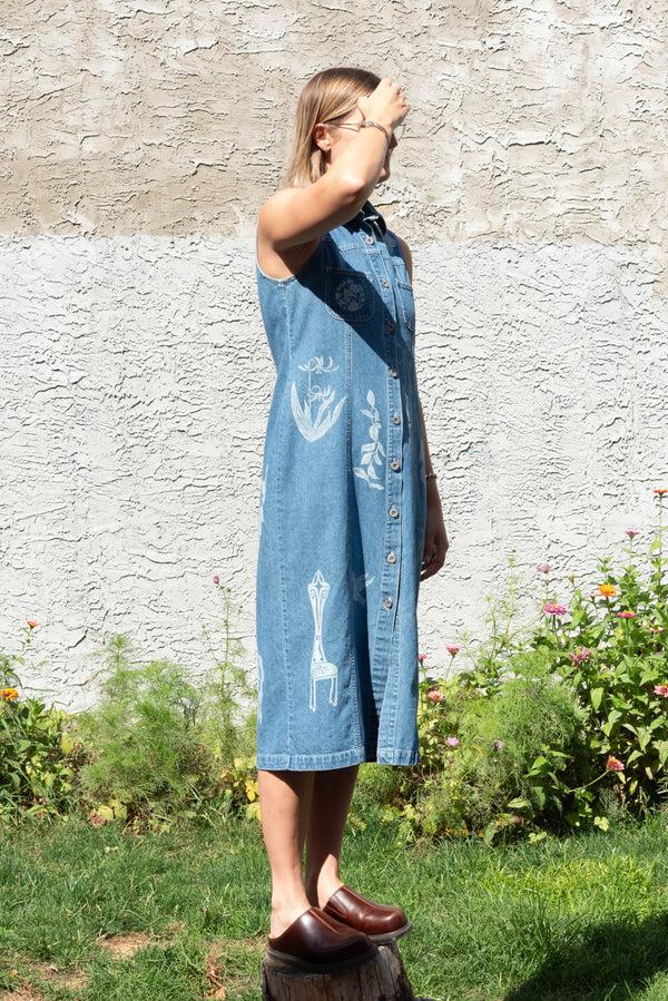 Ondo denim vest dress, sonoma