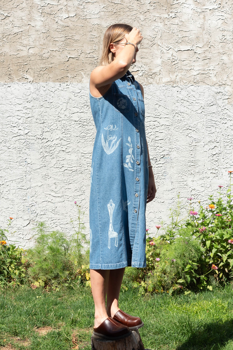 Ondo denim vest dress, sonoma