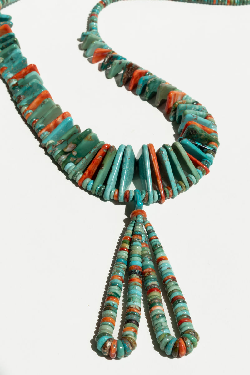 Turquoise beaded necklace