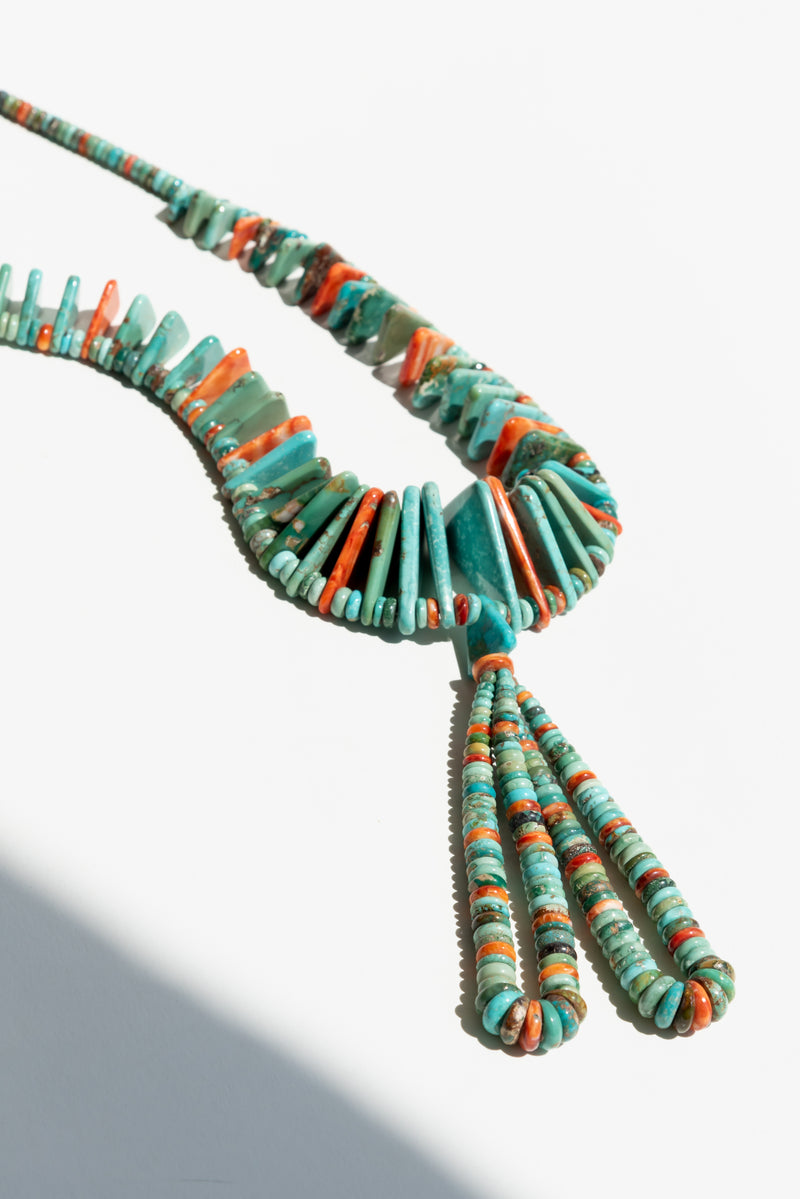 Turquoise beaded necklace