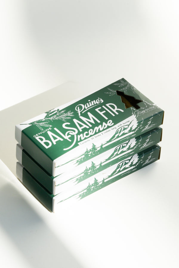 Paine's Balsam Fir 24 Incense Sticks with Burner