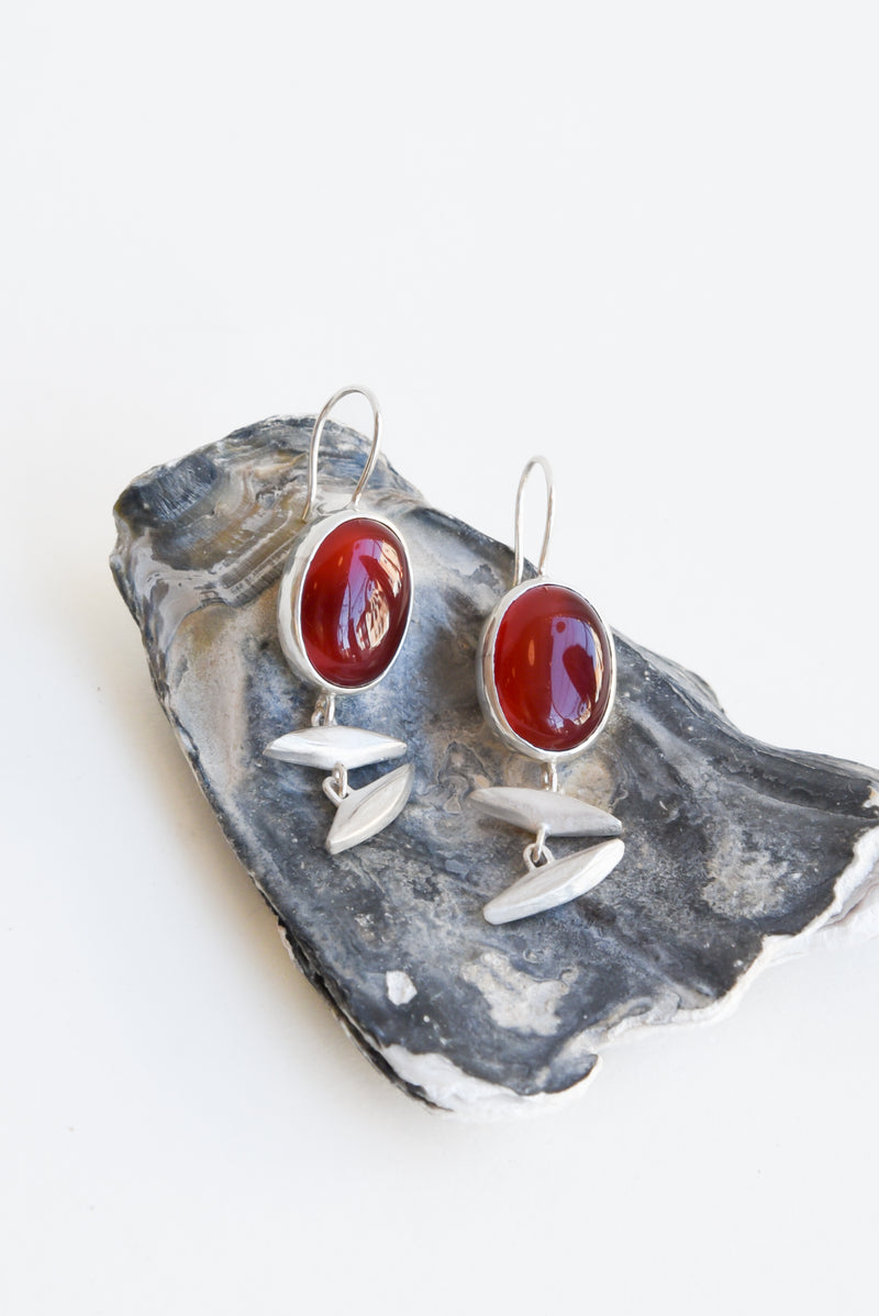 Niki Leist Prospect Earrings In Carnelian