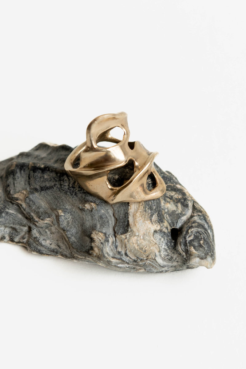 Renee Frances Gilder Ring in Brass