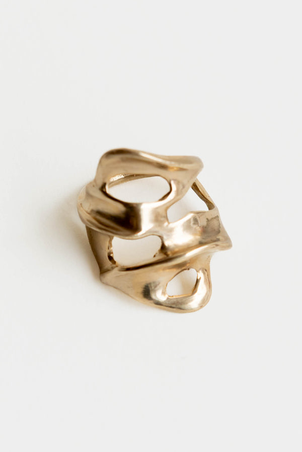 Renee Frances Gilder Ring in Brass