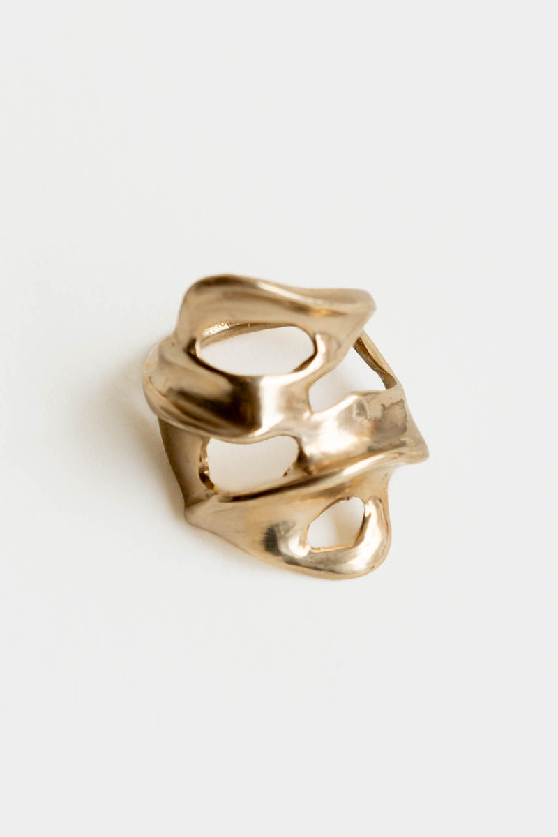 Renee Frances Gilder Ring in Brass