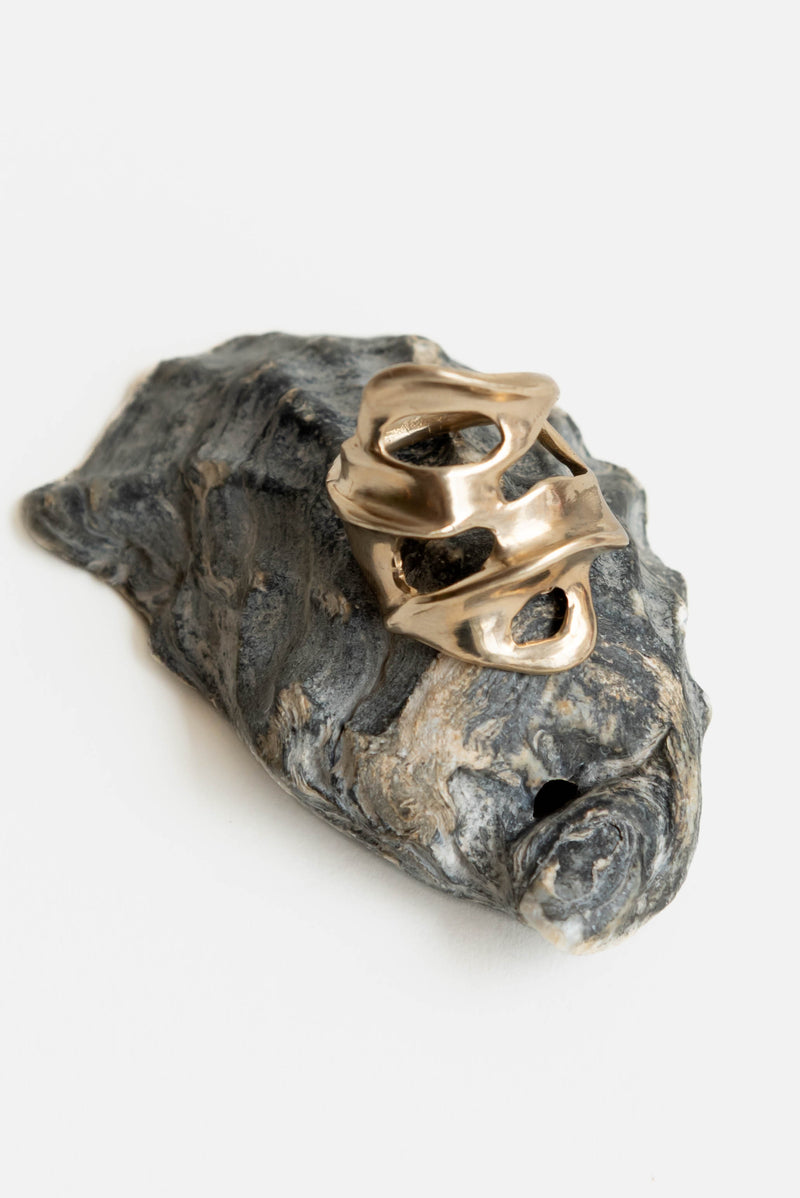 Renee Frances Gilder Ring in Brass