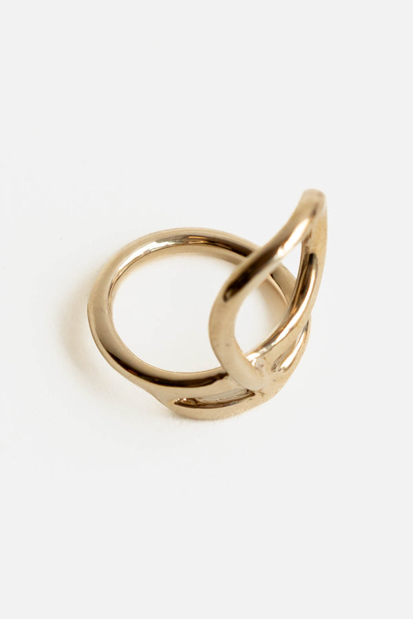 Renee Frances Vida Ring in Brass