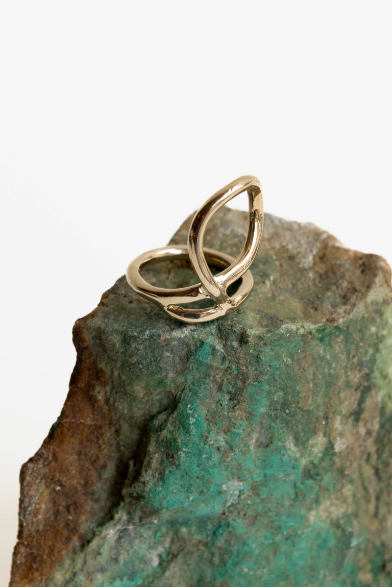 Renee Frances Vida Ring in Brass