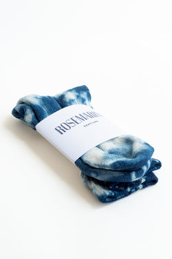 Rosemarine Indigo Tie-Dye Socks