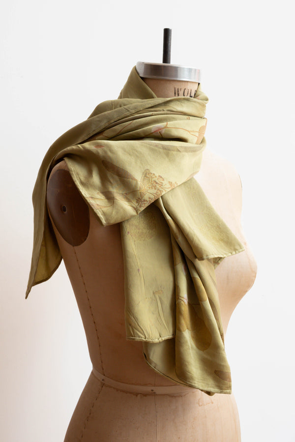 PK Flora - Large Chameuse Silk Scarves / 19.5 momme