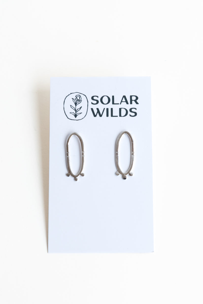 Solar Wilds #13 Oval Stud Earrings