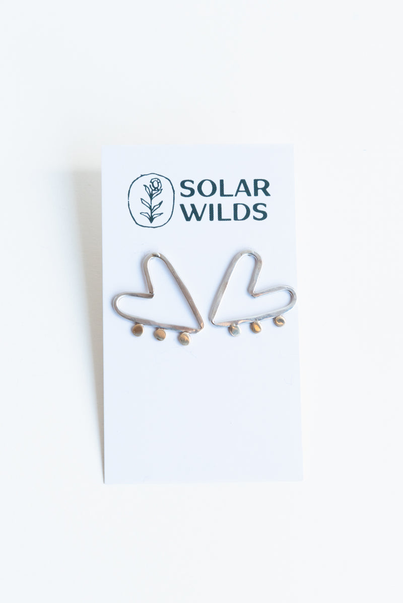 Solar Wilds #12 Heart Earrings