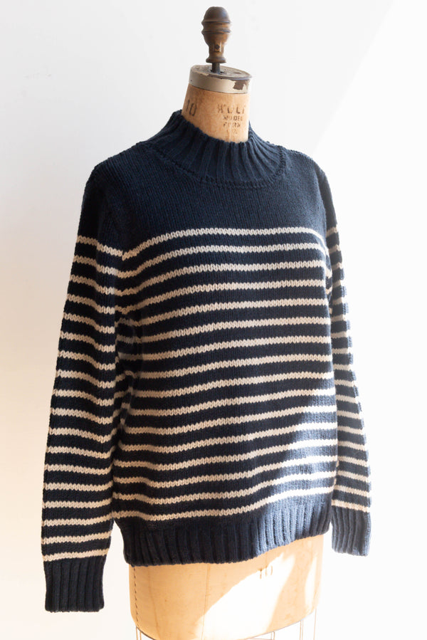 McConnell Breton Stripe Sweater in Navy