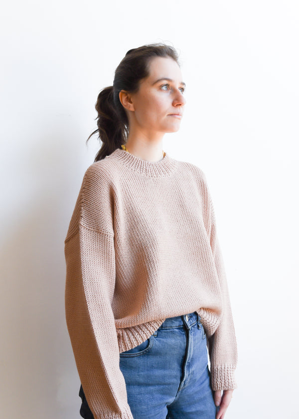 Yanawara Yori Alpaca Sweater in Blush