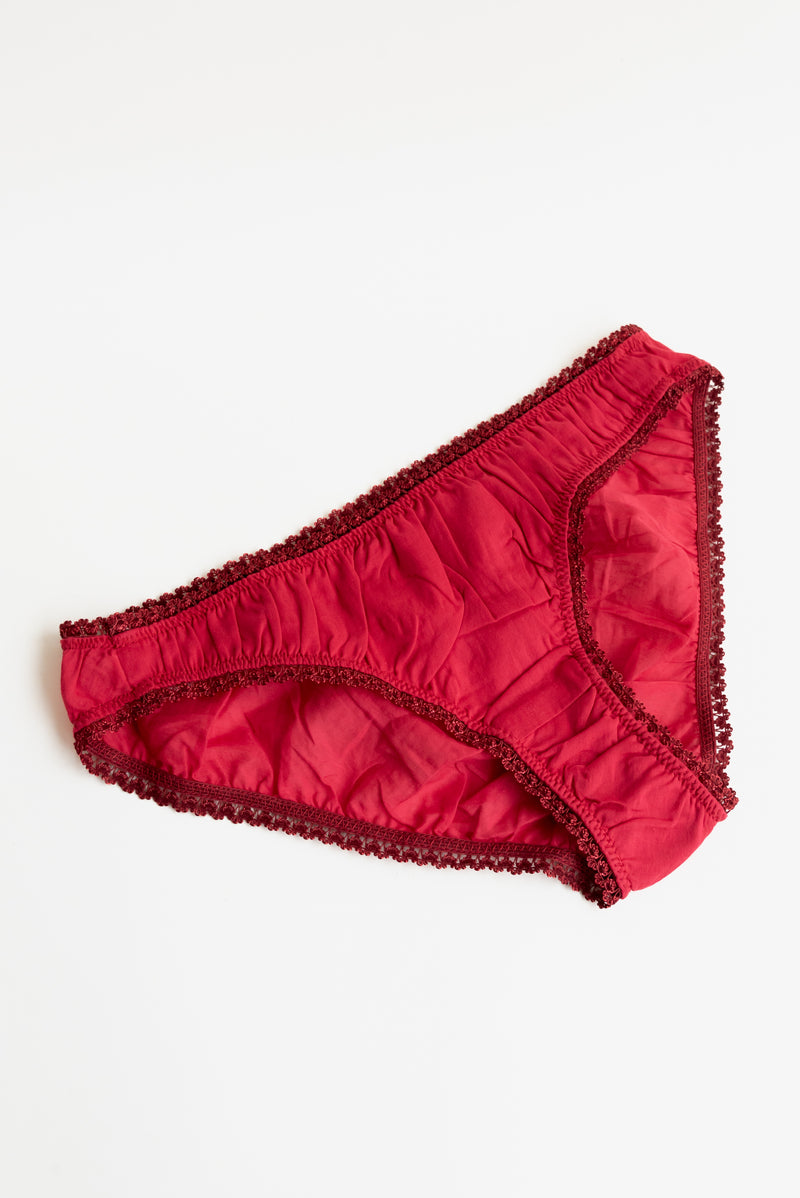 Germaine Poppy Burgundy Panties