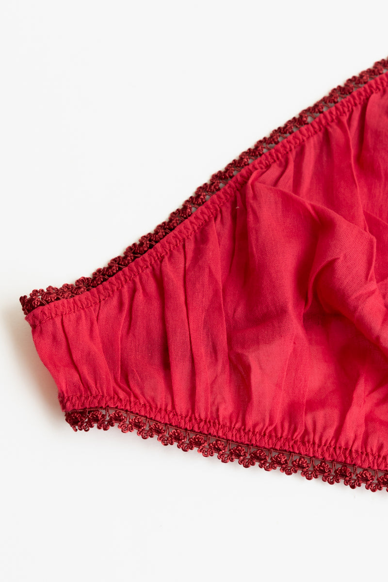 Germaine Poppy Burgundy Panties