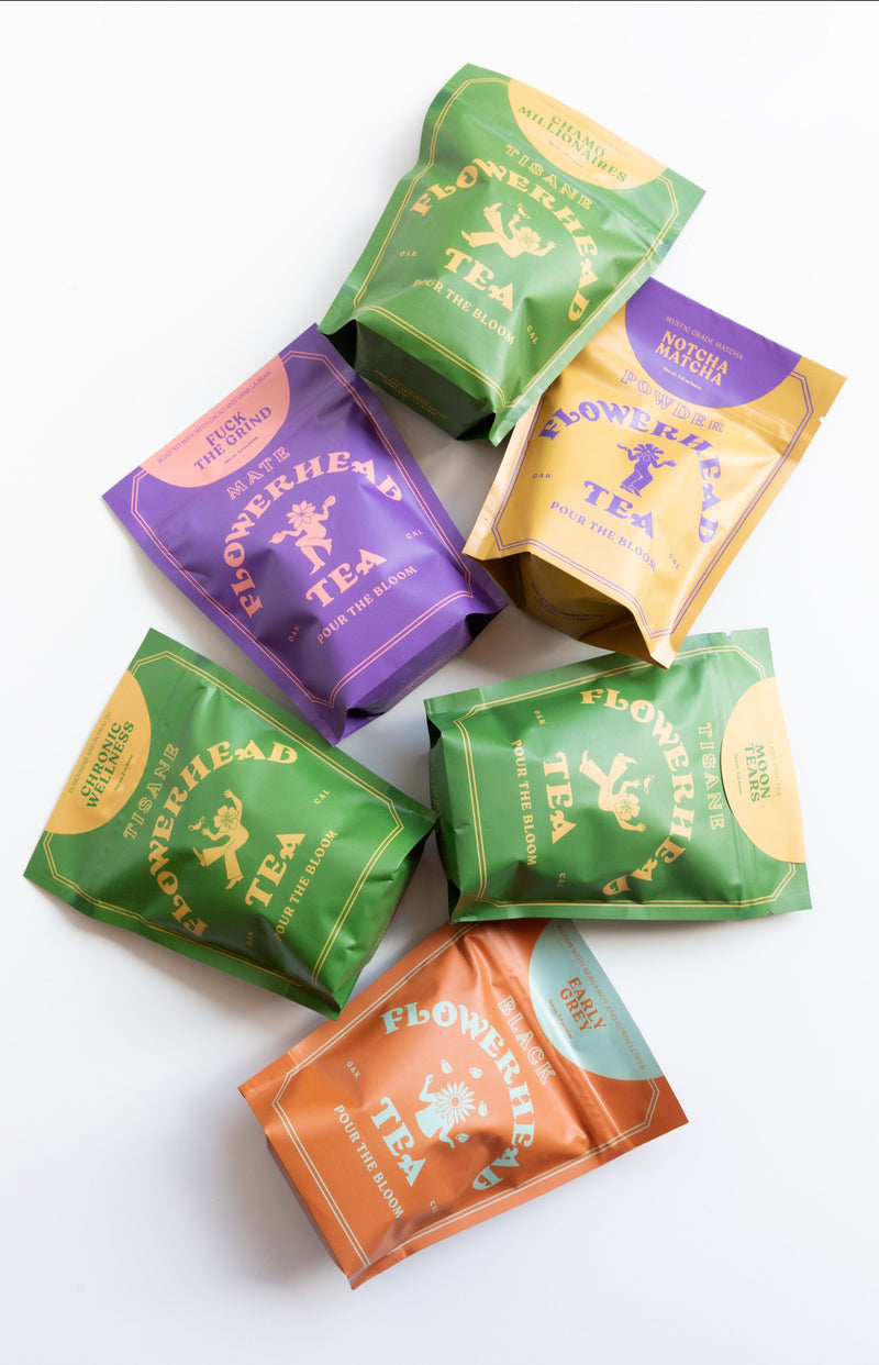 Packages of Flowerhead Tea Bag