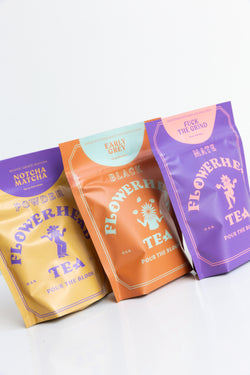 Packages of Flowerhead Tea Bag