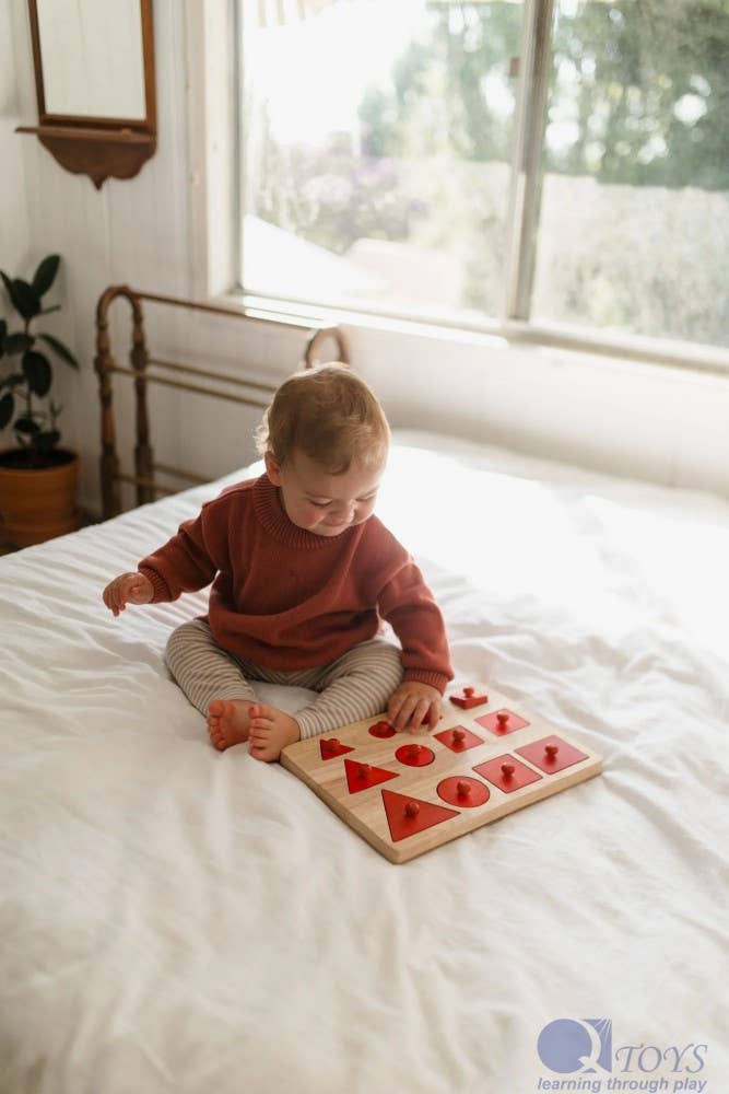 QToys USA - Toddler Knob Shape Puzzle