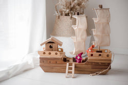 QToys USA - Wooden Pirate Ship