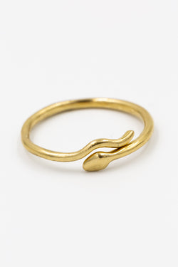 Delicate Amanda Hunt River Snake Ring, hand cast in bronze