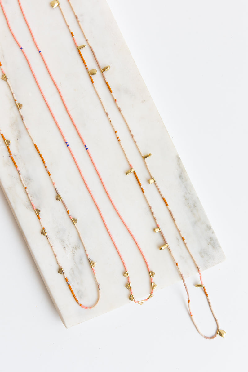 Satomi Lucky Loop Glass Beaded Necklaces
