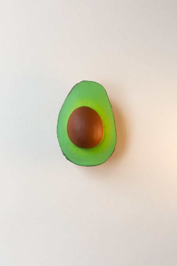 Oli & Carol Arnold avocado teething toy made of all-natural rubber