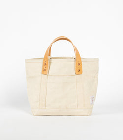 Beige and tan Immodest Cotton Lunch Tote Bag