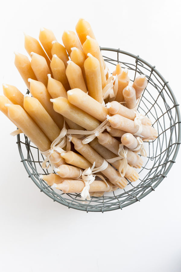 Fredericks and Mae Beeswax Taper Candles