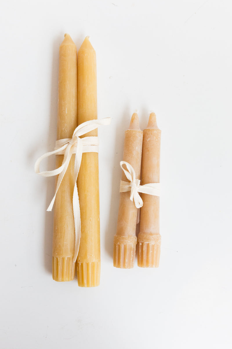 Fredericks and Mae Beeswax Taper Candles