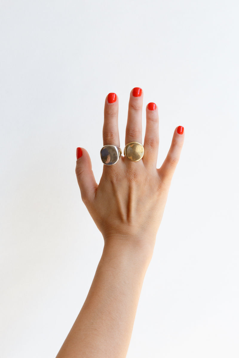 Person wearing Cashmere Cactus Surya Rings