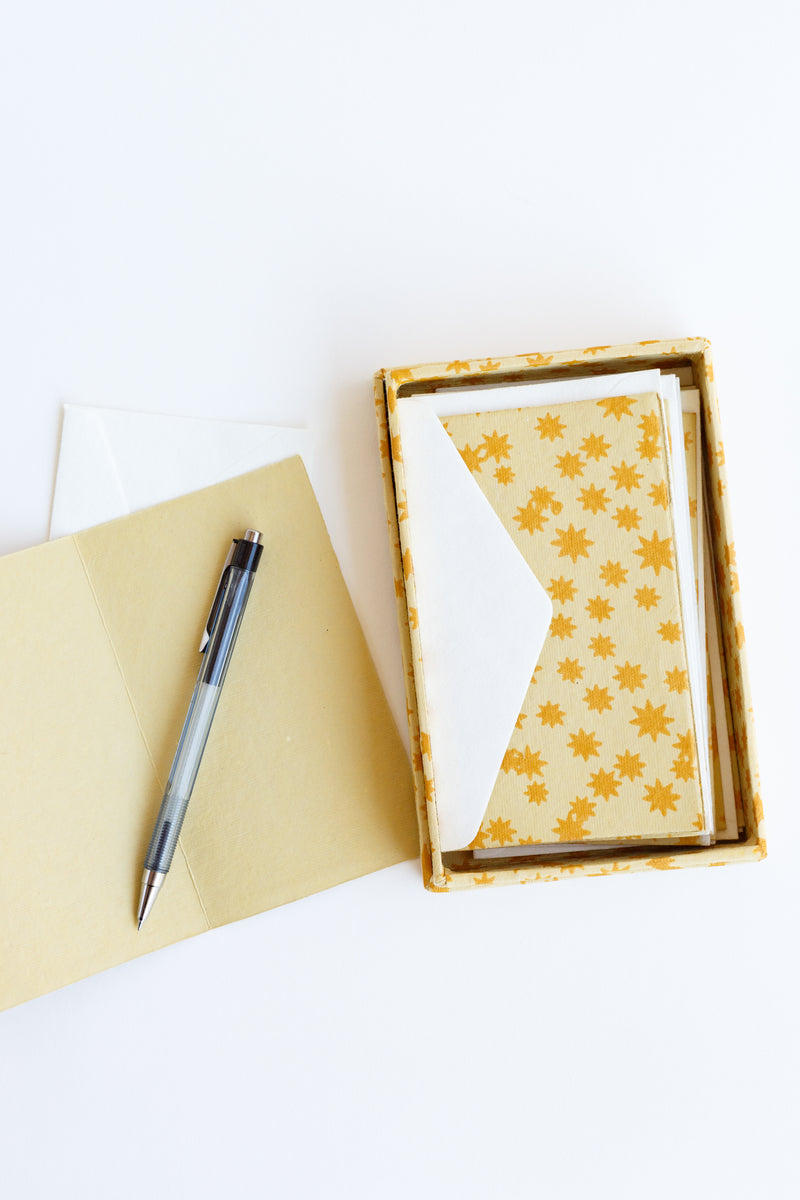 Hataguchi Collective Greeting Card Set in Yellow