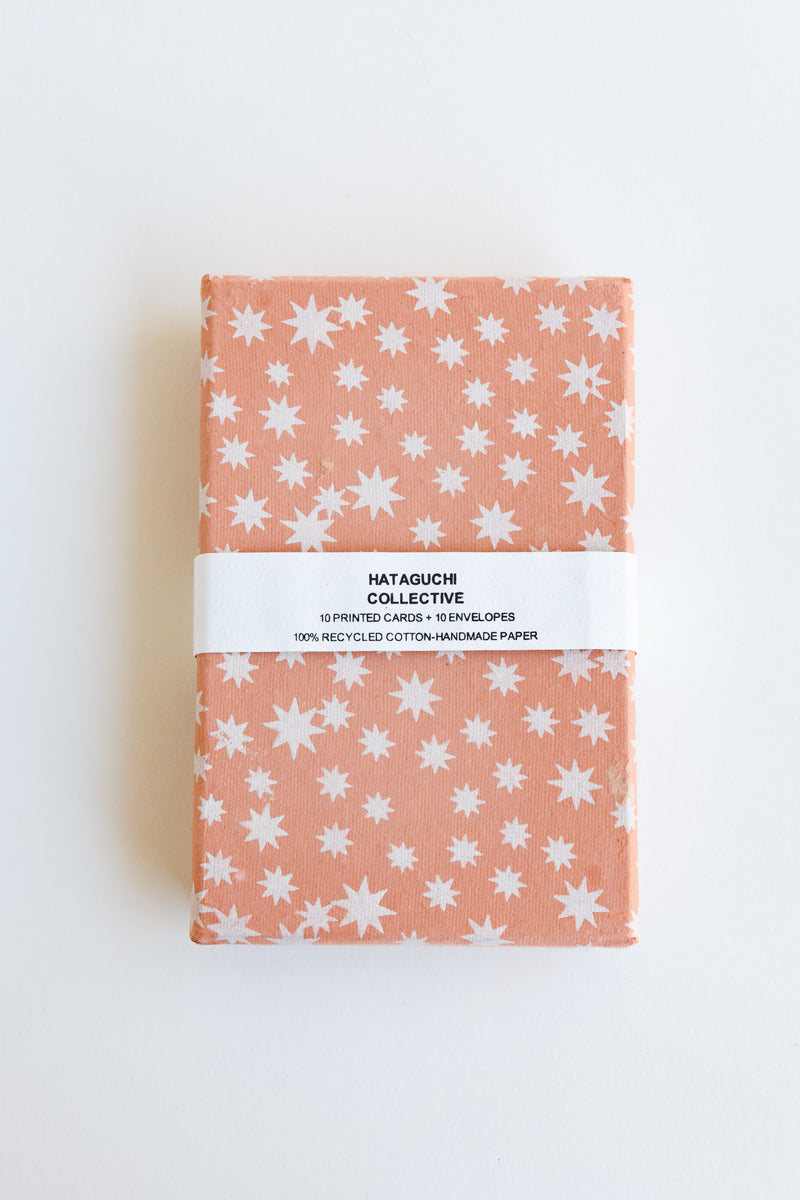Hataguchi Collective Greeting Card Set in Coral