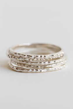 T.Kahres Jewelry sterling silver urchin stack rings