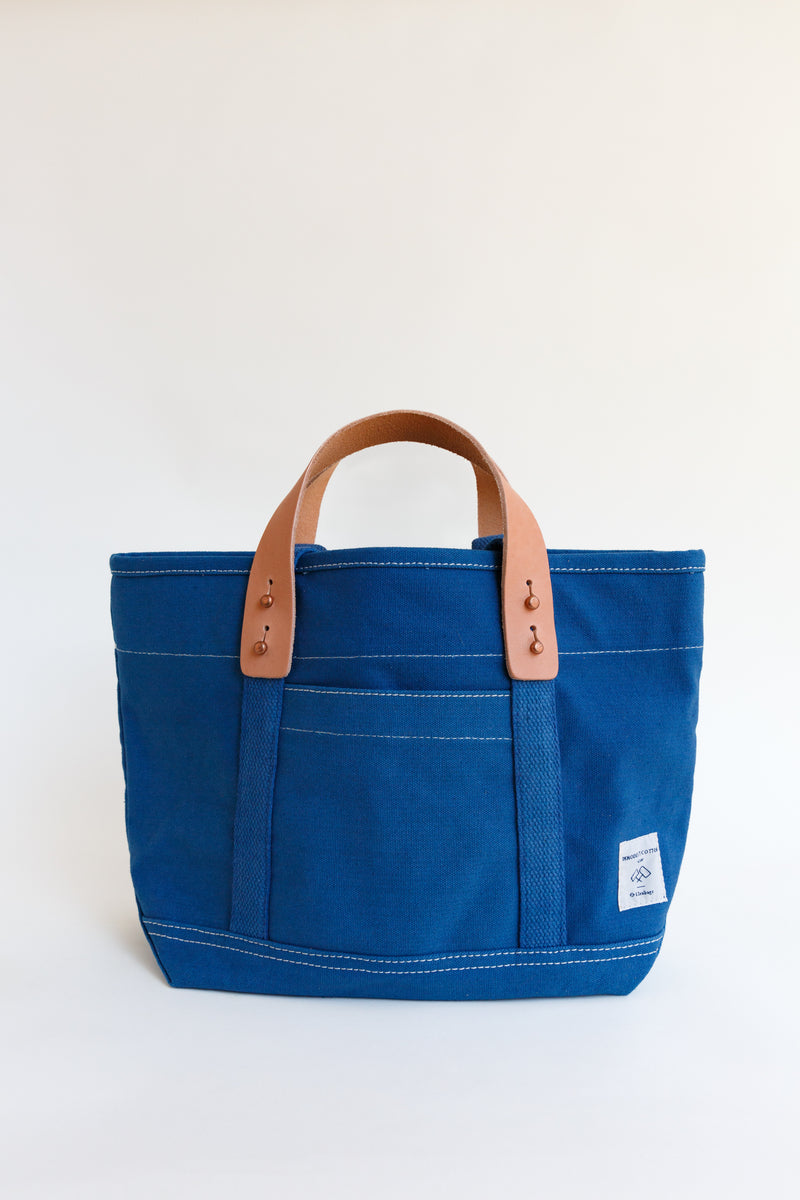 Blue Immodest Cotton Lunch Tote Bag