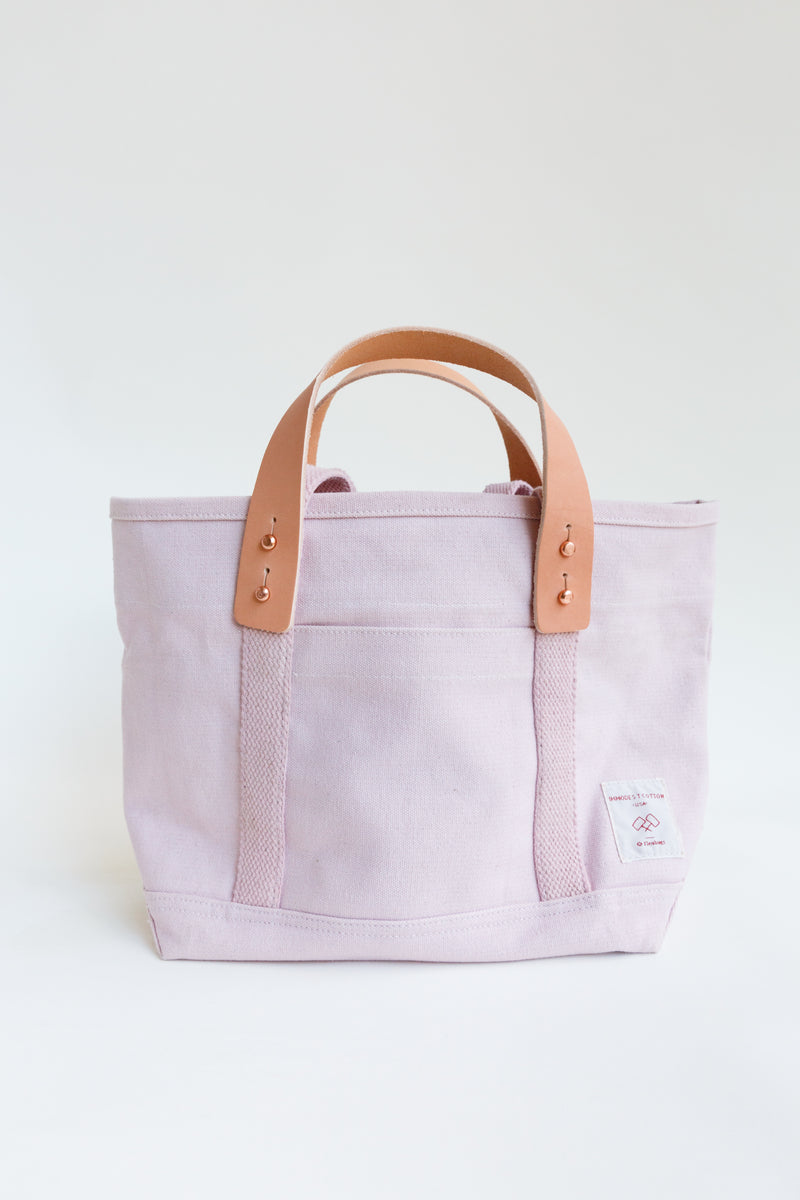 Lavender Immodest Cotton Lunch Tote Bag