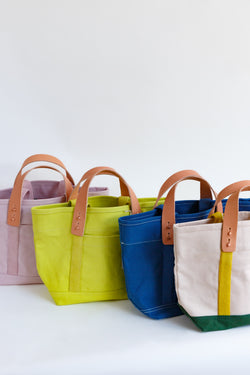 Immodest Cotton Lunch Tote Bags in various colors